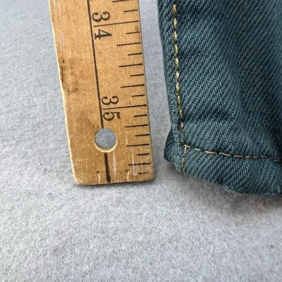 NWT Levi's 501 Big E Men's 36x36 Forest Green Button Fly Straight Minimalist